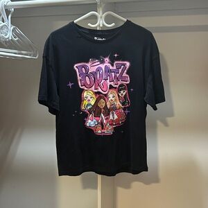 Black Graphic Tee - Logo & Dolls